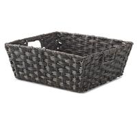 Whitmor Split Rattique - Bolsa para estante de madera flotante, polietileno de metal, marrón, talla única