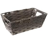 Whitmor Split Rattique - Bolsa pequeña para estante (lavado), color gris