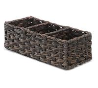 Whitmor Split Rattique Tank Topper Driftwood Cubretanques, Polietileno y Acero, marrón, 14" L x 6" W x 4" H
