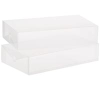 Whitmor Transparentes Vue Almacenamiento, Botas, Cajas, Juego de 2, Boot, 2
