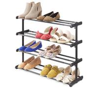 Whitmor Zapatero ajustable de 4 niveles, organizador para 24 pares, fácil montaje, entrada