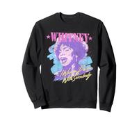 Whitney Houston Quiero Bailar con Alguien Salpicaduras de Pintura Sudadera