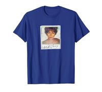 Whitney Houston Snapshot Camiseta, Hombre, Azul Real, XXL