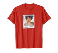 Whitney Houston Snapshot Camiseta, Hombre, Rojo, XL