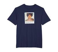 Whitney Houston Snapshot Camiseta, Hombre Tallas Grandes, Azul Marino, 5X Alto