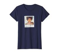Whitney Houston Snapshot Camiseta, Mujer, Azul Marino, L