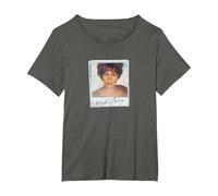 Whitney Houston Snapshot Camiseta, Mujer Tallas Grandes, Asfalto, 1XL Grande