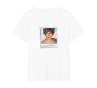Whitney Houston Snapshot Camiseta, Mujer Tallas Grandes, Blanco, 1XL Grande