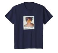 Whitney Houston Snapshot Camiseta, Niños, Azul Marino, 8 años