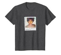 Whitney Houston Snapshot Camiseta, Niños, Jaspeado Oscuro, 8 años