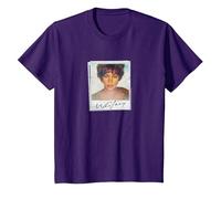 Whitney Houston Snapshot Camiseta, Niños, Morado, 6 años
