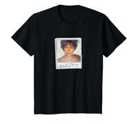 Whitney Houston Snapshot Camiseta, Niños, Negro, 10 años