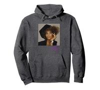 Whitney Houston Star Sudadera con Capucha, Unisex para Adultos, Jaspeado Oscuro, L