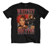 Whitney Houston - T-Shirt # S Unisex Black # 90s Homage