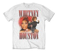 Whitney Houston - T-Shirt # Xxl Unisex White # 90s Homage