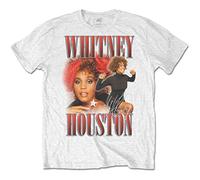 Whitney Houston - T-Shirt # Xxl Unisex White # 90s Homage
