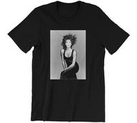 Whitney Houston T Tshirts Camisetas y Tops I Will Always Love You Dance with Somebody Bodyguard Black(Small)