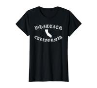 Whittier California Bear Retro East Los Ángeles 323 SoCal LA Camiseta gráfica económica, Mujer, Negro, XL