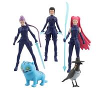 Whizmara Hunt-Rix Figura de Colección, Dem-0n Hun-ters Figura con Tiger Birds, Regalo para Fans del Anime Niños/Jóvenes (5)