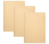 WhizNook 135 Hojas Papel de Recambio A5 Papel Kraft, 6 Agujeros para Carpetas de Anillas, Paquetes de Papel de Notas Recargables, Recargas de Papel Punteado, para Notas, Cuaderno, Diario