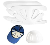 WhizNook 24 Piezas de Insertos de Gorras de Béisbol, Soporte Interior para Gorra de Béisbol, Formador de Insertos para Gorras de Béisbol, Soporte Gorras, para Casa y Tienda (Blanco)