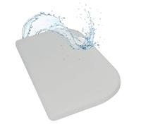 WhizProducts Sábana bajera impermeable gris plata 89 x 50 cm compatible con Babybay Maxi, Midi, Boxspring, Comfort y Comfort Plus - Sábana bajera ajustable con protector de colchón transpirable