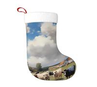 WHJDPP A Large Farm. Calcetines decorativos de Navidad impresos para decorar durante Halloween, Navidad y Año Nuevo