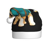 WHJDPP Adorable sombrero de Navidad con estampado de cachorro de aventura, duradero para adultos, para Halloween, Navidad, Año Nuevo