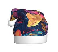 WHJDPP Among the flowers Picture - Sombreros de Navidad de felpa para hombres y mujeres, gorras de fiesta de Año Nuevo para adultos