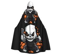 WHJDPP Angry Kids - Capa con capucha estampada de Halloween para adultos, capa con capucha súper grande sin cremallera