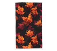 WHJDPP Autumn Maple is on fire - Toallas de toalla con imagen de 27.5 x 16 pulgadas, agradables al tacto, absorbentes, esponjosas y suaves para baño, playa, exteriores