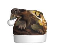 WHJDPP Bonito sombrero de Navidad con estampado de plantas de koala, duradero para adultos, para Halloween, Navidad, Año Nuevo
