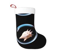 WHJDPP Calcetines decorativos de Navidad con estampado de Conch in The Bubble para decorar durante Halloween, Navidad y Año Nuevo