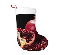WHJDPP Calcetines decorativos de Navidad con estampado de granada roja para decorar durante Halloween, Navidad y Año Nuevo