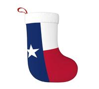 WHJDPP Calcetines decorativos de Navidad con la bandera de Texas para decorar durante Halloween, Navidad y Año Nuevo