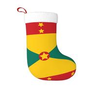 WHJDPP Calcetines decorativos de Navidad impresos con la bandera de Granada para decorar durante Halloween, Navidad y Año Nuevo