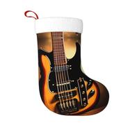 WHJDPP Calcetines decorativos de Navidad, suaves, con estampado de guitarra instrumental, ligeros, con una buena sensación táctil para Halloween, Navidad y Año Nuevo