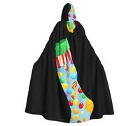 WHJDPP Candy in the socks - Capa con capucha para adultos, sin cremallera, cómoda y duradera para juegos de rol