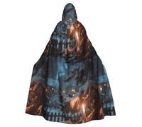 WHJDPP Capa con capucha para adultos con diseño de The Lone Lamp Under the Cedars para Halloween, con pajarita para fiestas de disfraces, cosplay