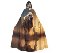 WHJDPP Capa con capucha para adultos con estampado de Brave Bulldogs para Halloween, juegos de rol