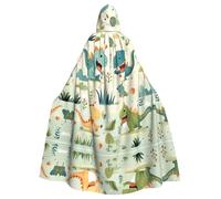 WHJDPP Capa con capucha para adultos con estampado de dinosaurio pequeño y lindo bebé, capa con capucha súper grande sin cremallera