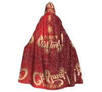 WHJDPP Capa con capucha para adultos con texto en inglés "Merry Christmas Too Picture Halloween", capa con capucha súper grande sin cremallera
