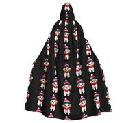 WHJDPP Capa con capucha para adultos, diseño de cachorro que pasa el invierno, con capucha, súper grande, sin cremallera