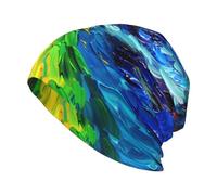 WHJDPP Colorido gorro de punto con estampado de Phoenix in The Sky para adultos, suave y cómodo, gorro elástico para hombres y mujeres, color negro