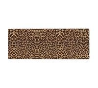 WHJDPP Cool Cheetah Leopard Prints - Alfombrilla de ratón extendida (30,5 x 80 cm) | Tapete de escritorio duradero para juegos, oficina y laptop, superficie antideslizante y bordes reforzados