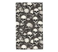 WHJDPP Cool Skull Head - Toallas de toalla de 27.5 x 16 pulgadas, agradables al tacto, absorbentes, esponjosas y suaves para baño, playa, exteriores