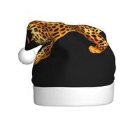 WHJDPP El leopardo está mostrando su poder sombrero de Navidad para adultos para Navidad, Halloween, Año Nuevo, ventas, promociones