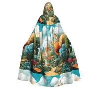 WHJDPP Fairy Tale World - Capa con capucha para adultos, sin cremallera, cómoda y duradera para juegos de rol