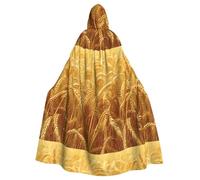 WHJDPP Golden wheat fields - Capa con capucha para adultos, sin cremallera, cómoda y duradera para juegos de rol