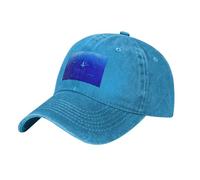 WHJDPP Gorra de béisbol negra con diseño de tiburón para nadar bajo el mar, ajustable, de algodón, ala curvada clásica, azul, Talla única